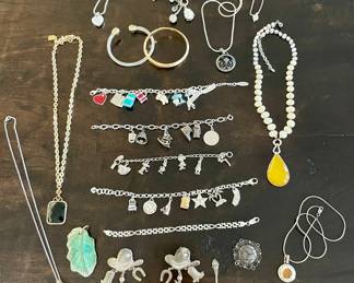 Includes some Sterling. Carved Turquoise. 