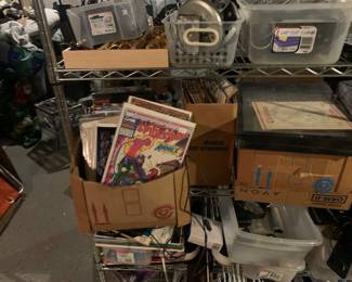 Misc electronics, cables and collectibles