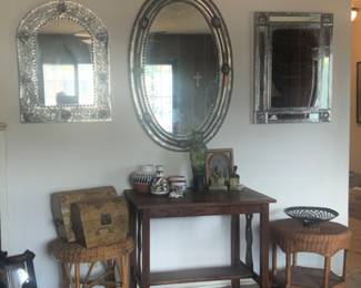 Fumed oak library table 