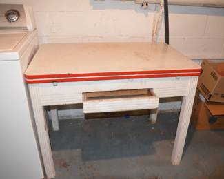 Vintage Tin Kitchen Table