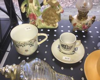 A variety of decorative glassware, even more than shown here, is available. 