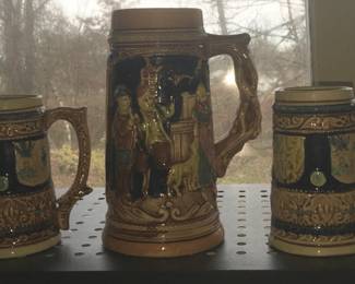 Octoberfest is past but these steins are wonderful anytime. 