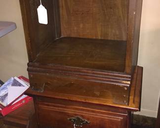 These nightstands provide a decent amount of space with a small footprint. 