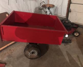 Big enough for yard jobs, small enough to be pulled by a lawn tractor. 