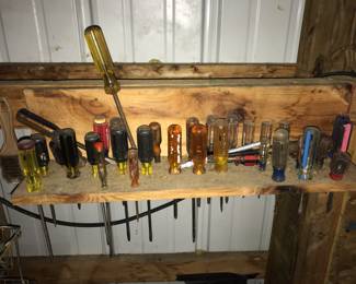 Screwdrivers galore. 