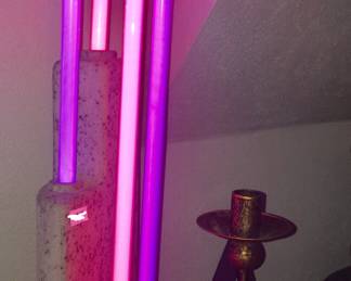 Giant paperclip? Curvy fun? Anything one’s imagination conjures with this neon light. 