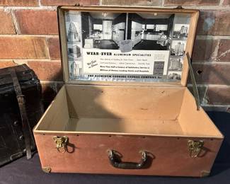 Vintage Wear Ever cookware traveling salesman suitcase