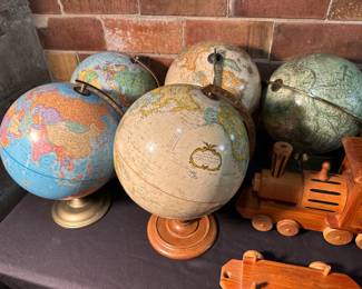 Vintage globes