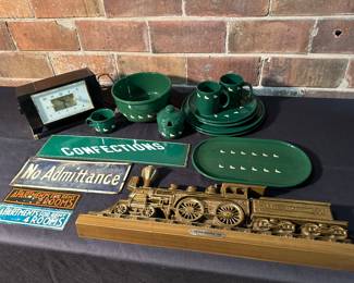 Original antique metal signs