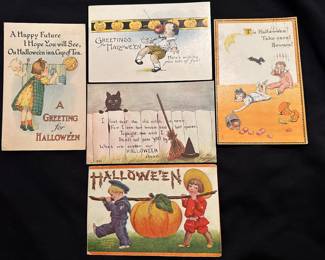 Original Halloween postcards 