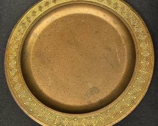 Tiffany Studios bronze plate