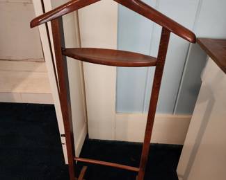 Italian Wooden Clothes Valet $175