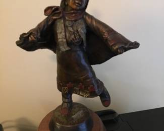 Bronze Statue "Li'l Shawl Dancer" by Susan Kliewer $2300