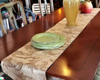 Large wood dining table