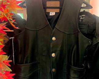 Leather vests and Jackets