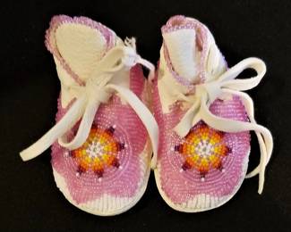 Baby beaded shoes