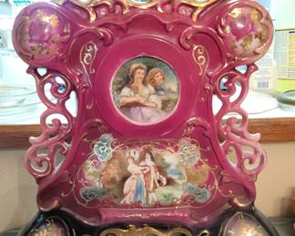 Porcelain clock case