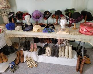 Vintage hats & shoes