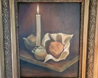 Framed oil