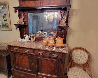 Sideboard w/marble top