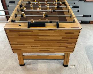 Vintage Butcher Block Style Foosball Table