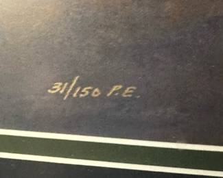 Signed Limited Edition Lithograph “Shhh!” by BRADLEY PARRISH