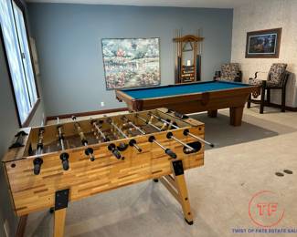 Vintage Butcher Block Style Foosball Table