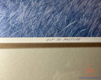 Signed Limited Edition Print "Out to Pasture" by David Knowlton