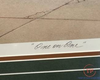 Limited Edition Signed Lithograph "One on One" by CHARLES PETERSON