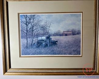 Signed Limited Edition Print "Out to Pasture" by David Knowlton