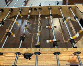 Vintage Butcher Block Style Foosball Table