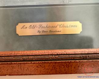 Signed Print "Old Fashioned Christmas" by DAVE BARNHOUSE