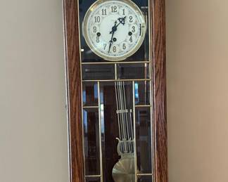 ANSONIA Gold Medallion Pendulum Wall Clock Model 818