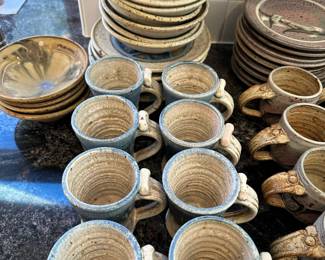LARGE Collection of Pottery Pieces by JERRY KESSLER
