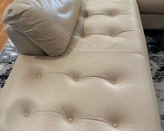 Custom Tufted Leather Sectional Sofa