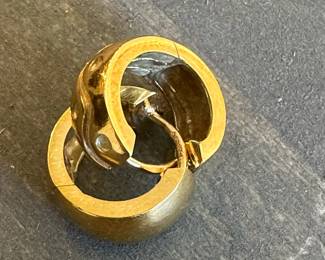 14K GOLD "Huggie" Hoop Earrings