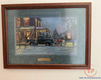 Signed Print "Old Fashioned Christmas" by DAVE BARNHOUSE