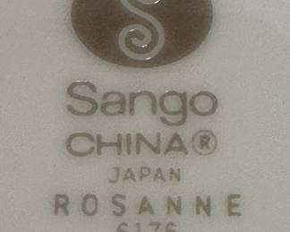 Sango Japan Roseanne Pattern China Set