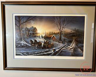Signed Limited Edition "The Pleasure of Winter" by TERRY REDLIN