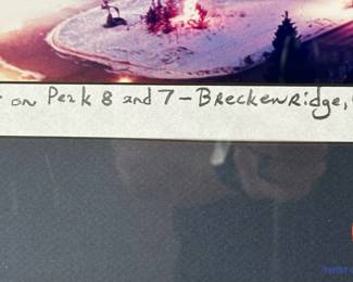 Signed Limited Edition Photo "Moonlight on Peak 8 and 7 Breckenridge Colorado" by STEVE TOHARI