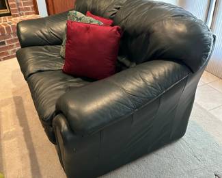 Custom Leather Loveseat