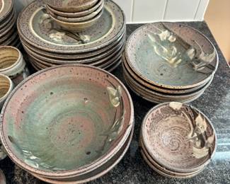 LARGE Collection of Pottery Pieces by JERRY KESSLER