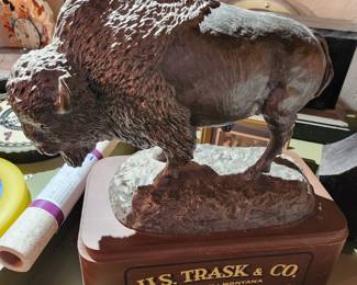 A very important Collector's Item - Buffalo Bison  - H.S. Trask and Co. - Boseman Montana - Shoe Store Icon. No Longer in Business. 