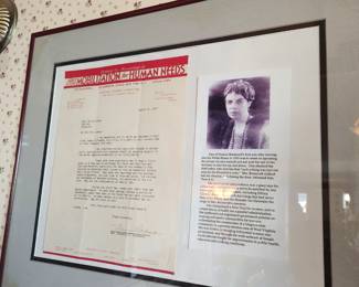 Signed by Eleanor Roosevelt