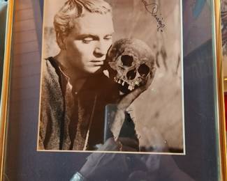 Authographed by Lawrence Olivier