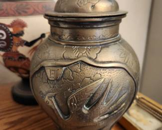 Vintage Bronze Jar