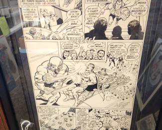 Signed Curt Swan - Superman - Original Inside Sheet