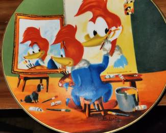 Walter Lantz - Woody's Self Portrait and other collector plates! 