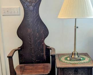 1890's Primitive Hall Tree - 24" wide x 76" tall x 13.5" deep - $180.00