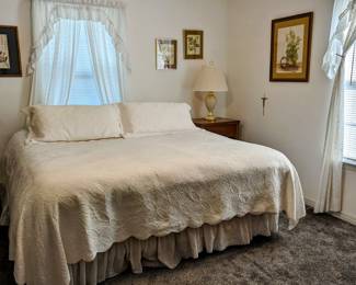 NEW King Size Bed - mattresses never used.  $200. Bedding is sold separately.